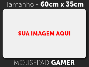 Mousepad Gamer 60 x 35cm x 2mm - Borda Costurada